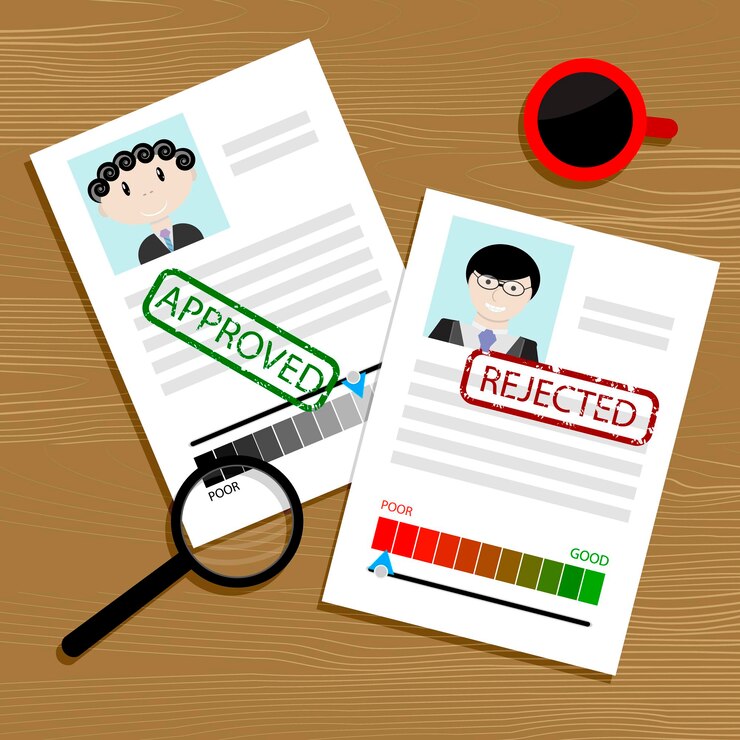Vector endorsement of loan and rejection