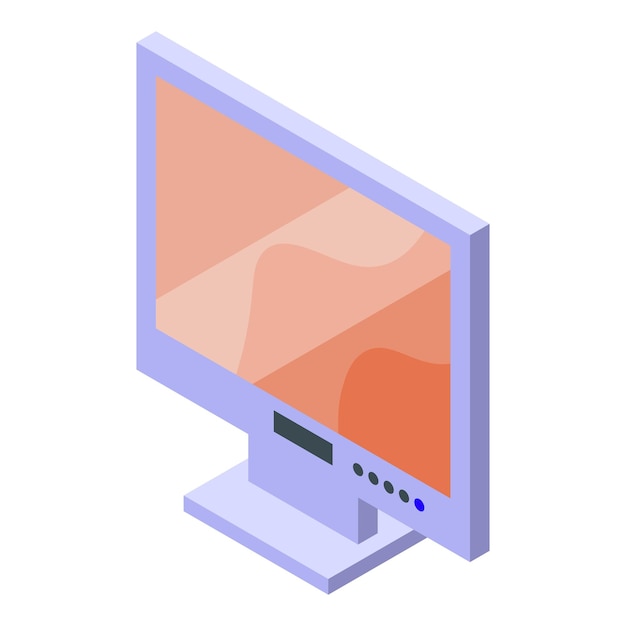 Endoscoop monitorpictogram Isometrisch van endoscoop monitor vector pictogram voor webdesign geïsoleerd op een witte achtergrond