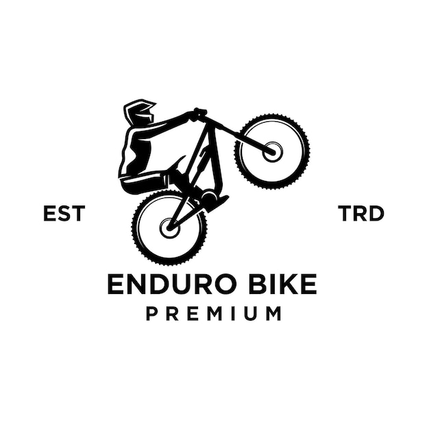 Enduro downhill Fiets mtb pictogram ontwerp logo