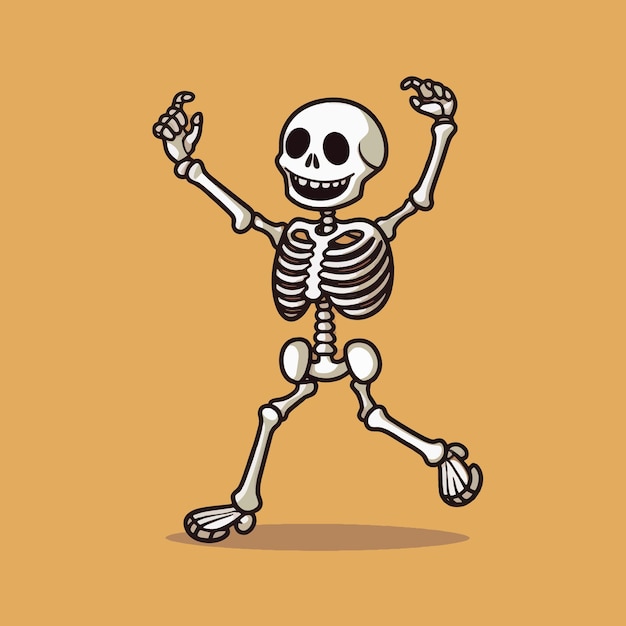 Energetic Bones Dancing Skeleton Art