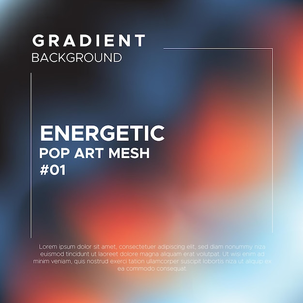 Energetic Pop Art Gradient Mesh Background