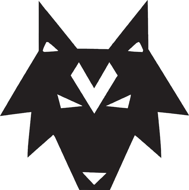 Энергичный логотип волка с бегущей позицией