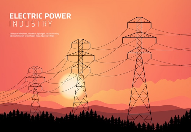 Vector energetics, power transmission electric line.