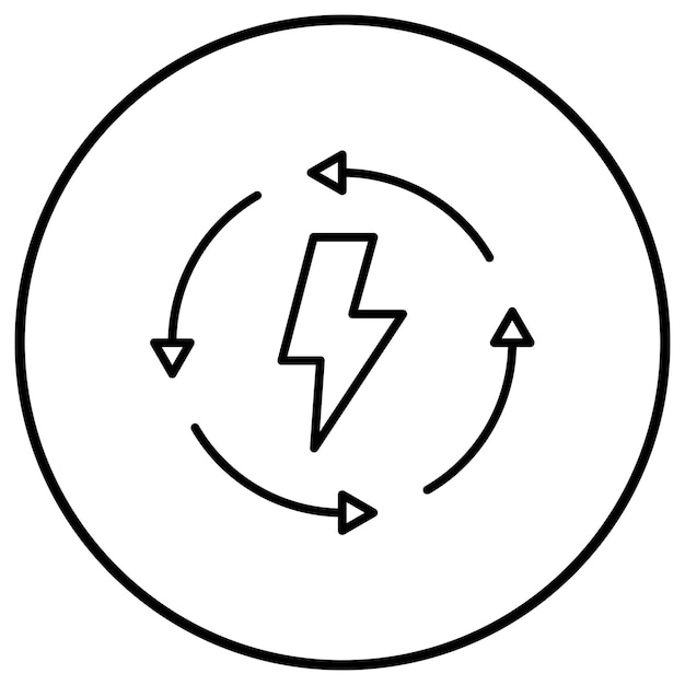 Energieverbruik icoon vector afbeelding Kan worden gebruikt voor hernieuwbare energie