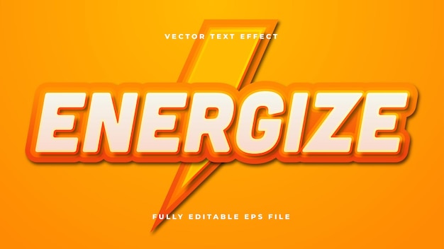 Energize Full of Power Text Effect