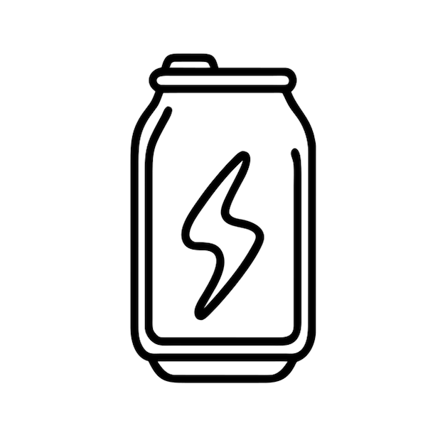 energy drink icon outline