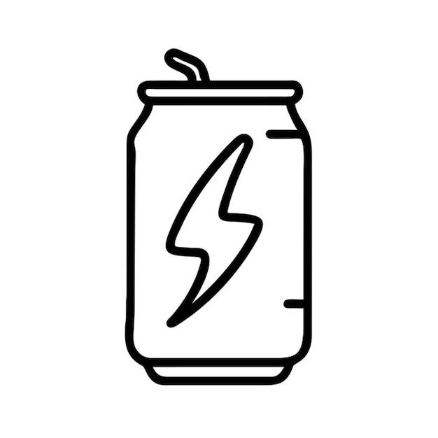 energy drink icon outline