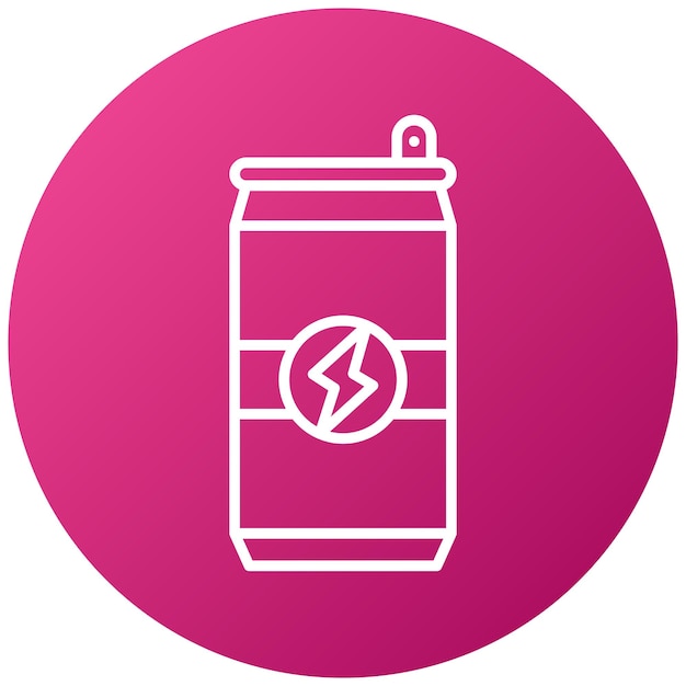 Vector energy drink icon style