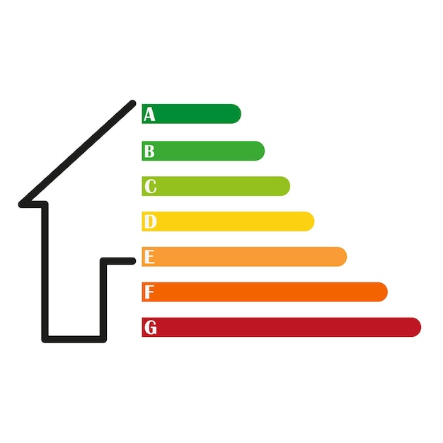 Efficienza energetica e concetto di miglioramento della casa energia verde concetto di risparmio energetico illustrazione vettoriale