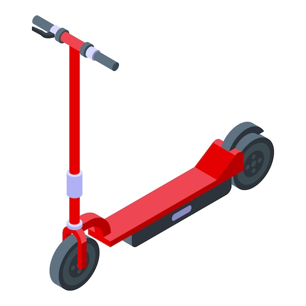 에너지 전기 스쿠터 아이콘 흰색 배경에 고립 된 웹 디자인을 위한 에너지 전기 스쿠터 벡터 아이콘의 아이소메트릭