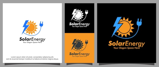 Energy from the sun logo template