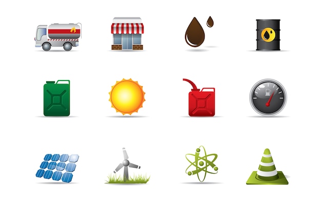 Vector energy icons