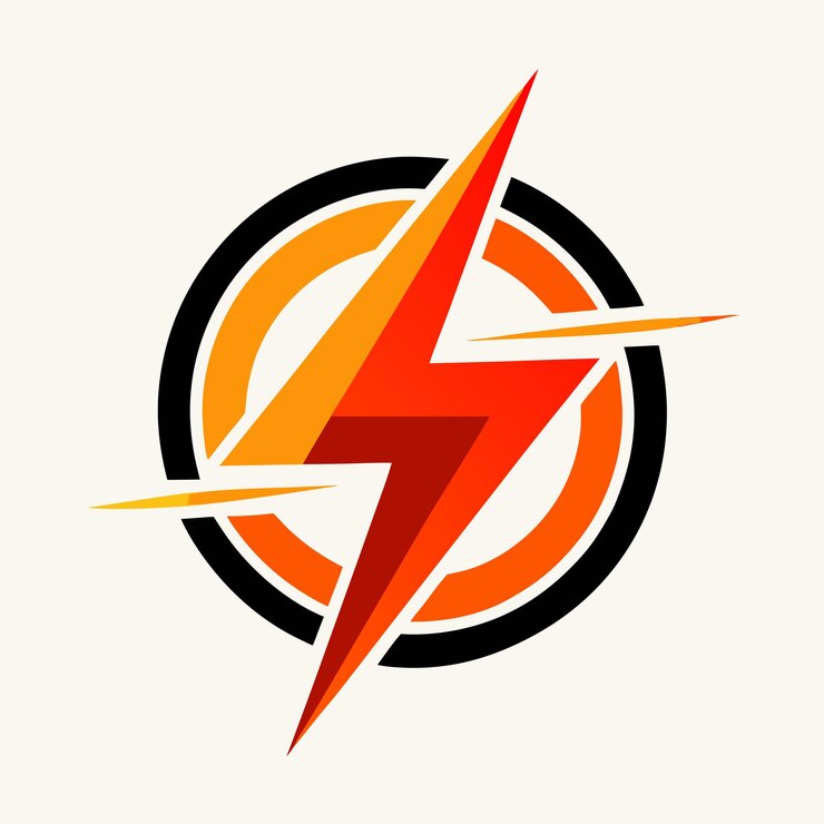 Vector energy line art logo design vector art and illustration