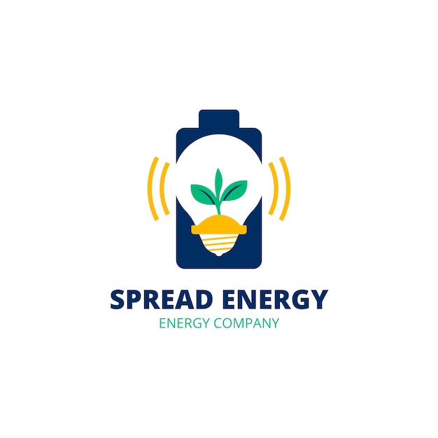 Vector energy logo design template