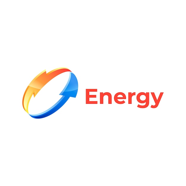 Energy logo design template