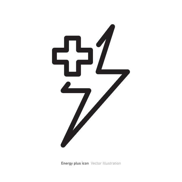 Energy pluscon design vector illustration