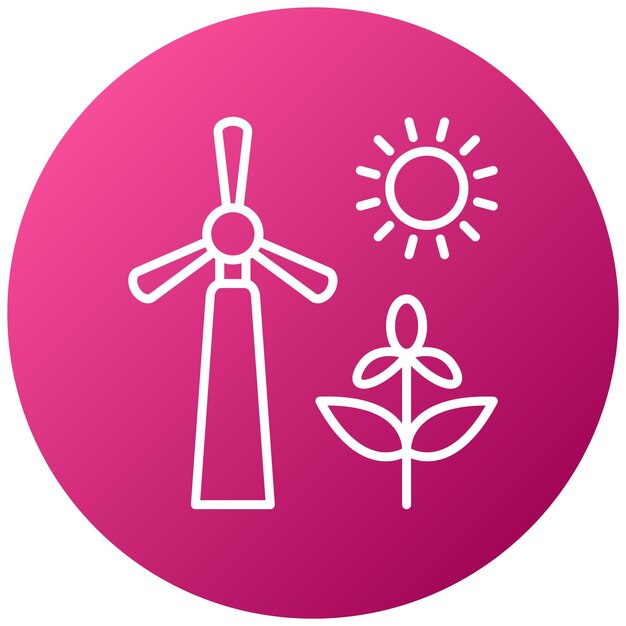 Energy Sources Icon Style