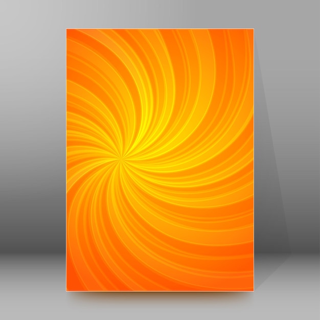 Energy spiral background brochure cover page layout