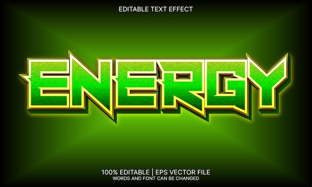 Energy text effect