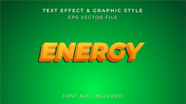 ENERGY text effect