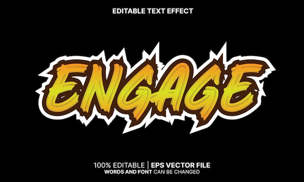 Engage text effect