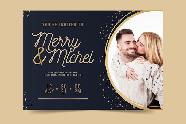 Engagement invitation template