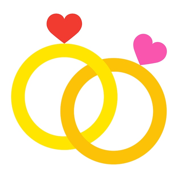 Vector engagement ring icon