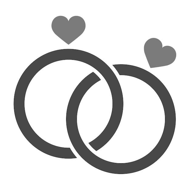 Vector engagement ring icon