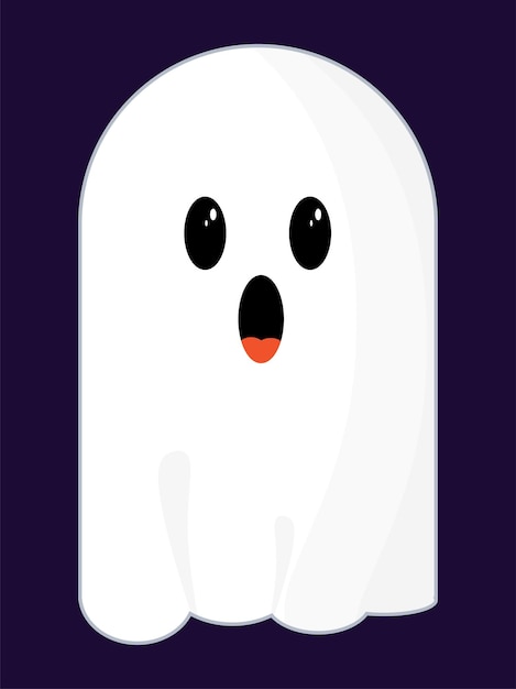 Enge en schattige geesten voor Halloween decoratie spookhuis bewoond door geesten geest Vector illustratie voor ansichtkaarten uitnodigingen scrapbooking stickers reclame