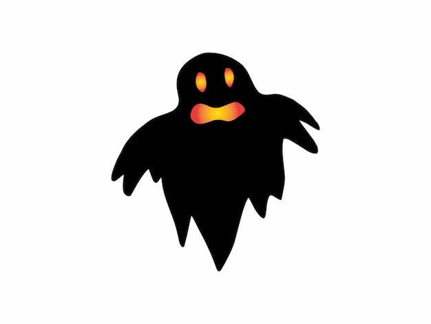 Enge Halloween Ghost silhouet illustratie