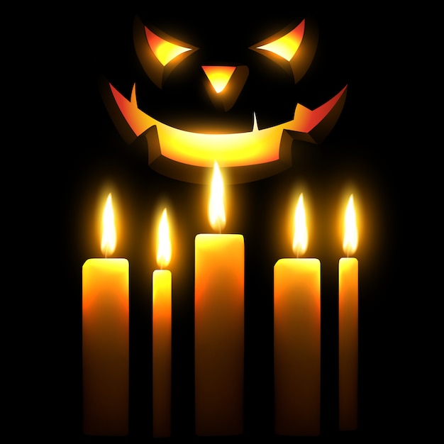 Vector enge halloween-illustratie