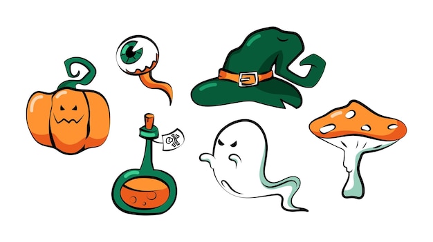 Enge Halloween-stickers