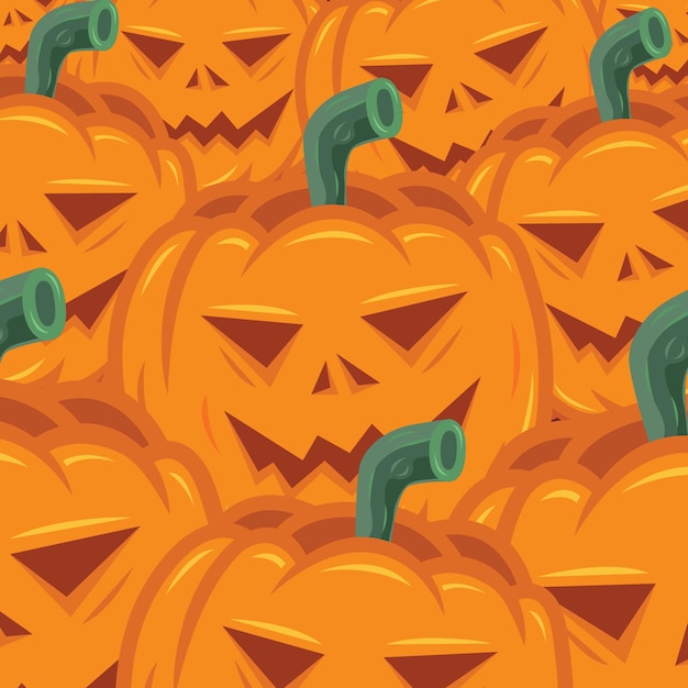 Enge pompoen Halloween Trick or Treat vectorillustratie Jack O Lantern