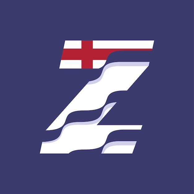 Engeland alfabet vlag Z