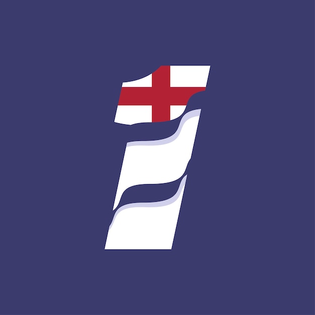 Engeland Numerieke Vlag 1