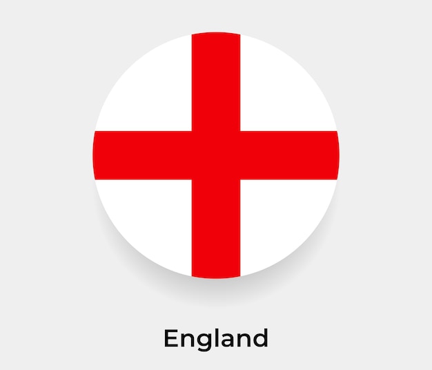 Engeland vlag zeepbel cirkel ronde vorm pictogram vectorillustratie