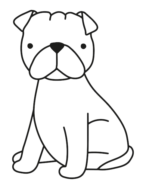 Engelse stafford hond vectorillustratie