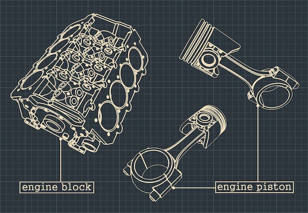engine block blueprints
