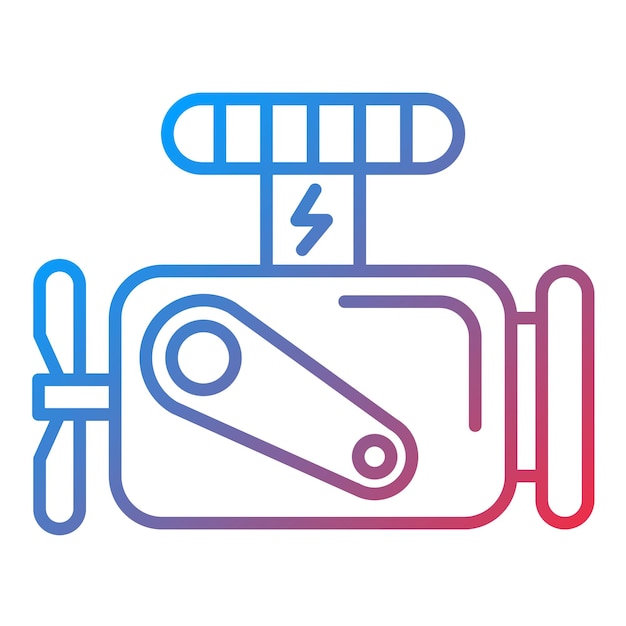 Vector engine icon vector image can be used for nuclear energy