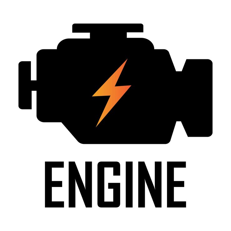 Vector engine indicator icon illustration design template