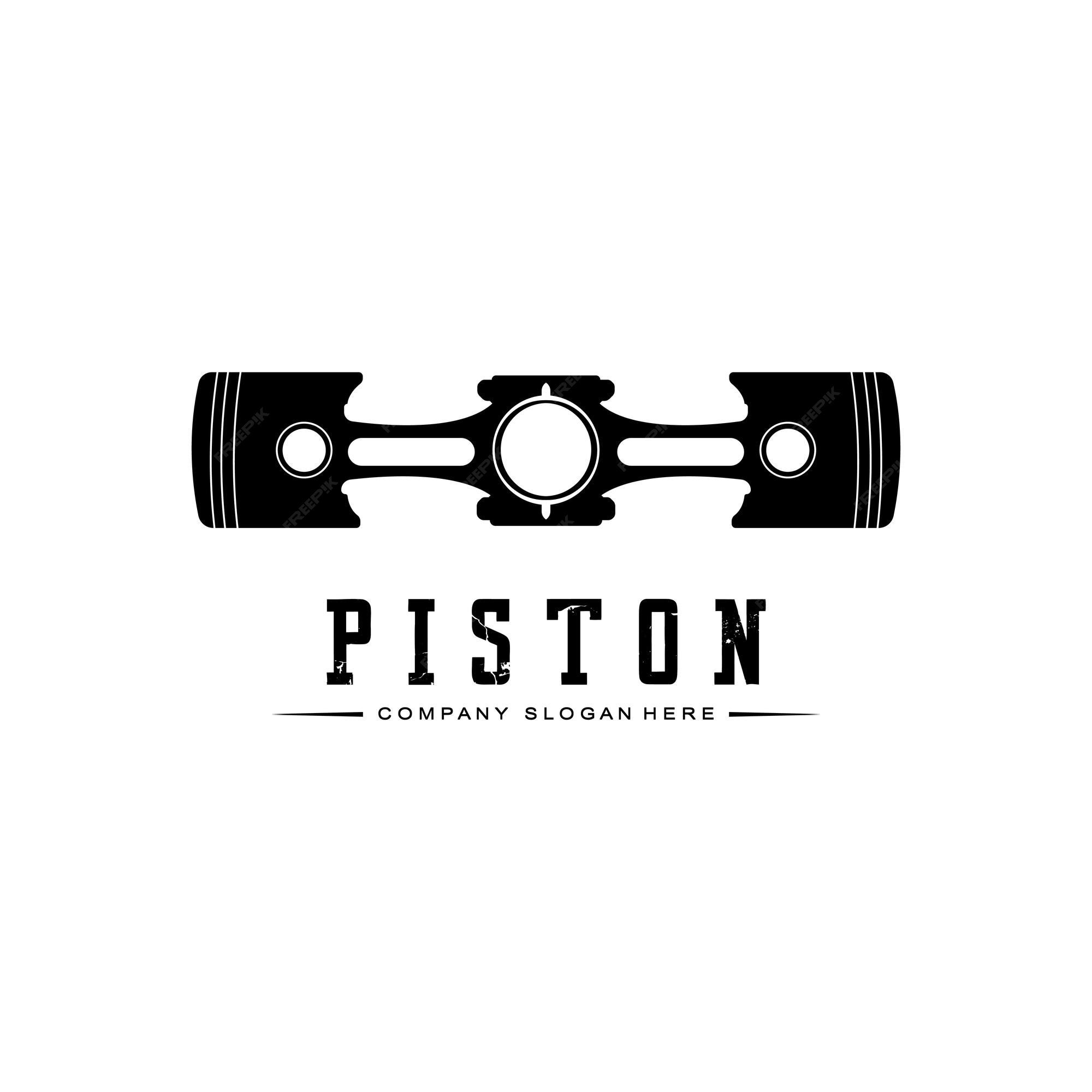 Set collection piston icon symbol. automotive engine vector Illustration  Stock Vector