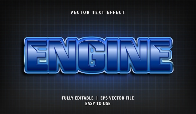 Engine text effect, editable text style