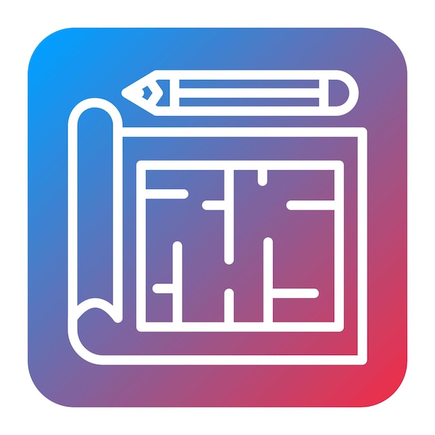 Engineer Blueprint icoon vector afbeelding Kan worden gebruikt voor Engineer in Mechanics