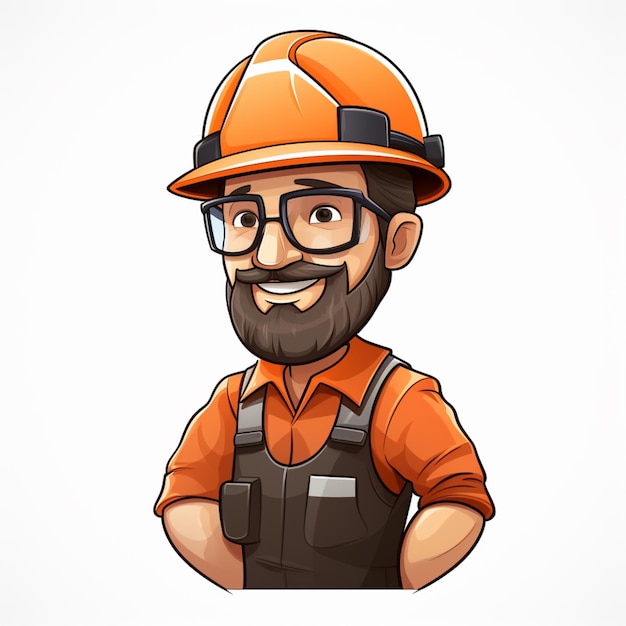 Engineer cartoon vector