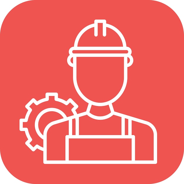 Vector engineer icon vector image can be used for humans