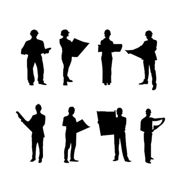 Engineer Reading Plan Silhouette