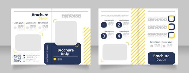 Engineering bifold brochure template design