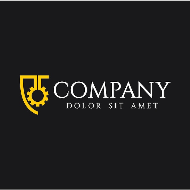 Engineering Company Logo Template Design 