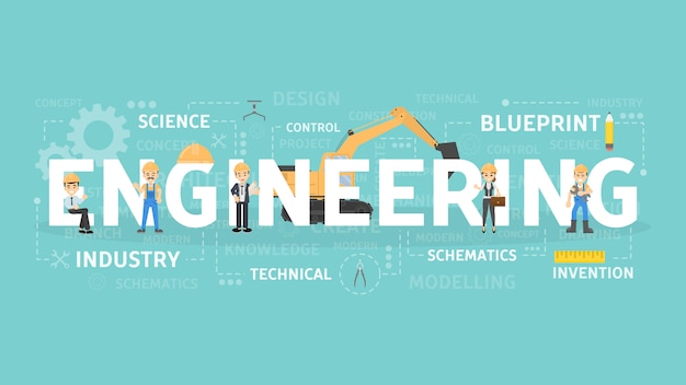 Illustrazione di concetto di ingegneria.