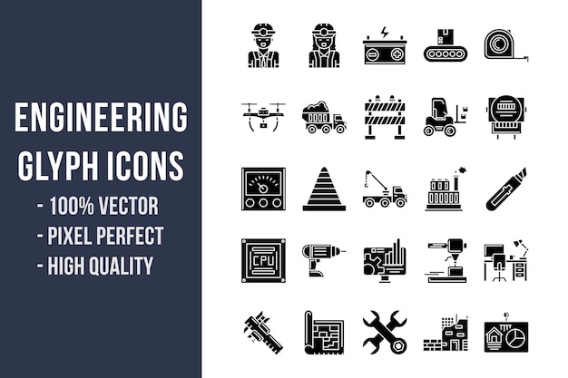 Engineering Glyph Icons